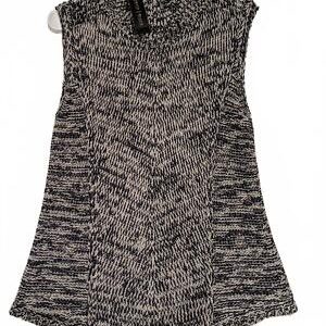 White House Black Market Sleeveless Knit Sweater High Neck Womens Medium