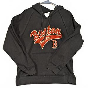 Vintage Boston Red Sox Hoodie - Classic Graphic Pullover 5th & Ocean 2008