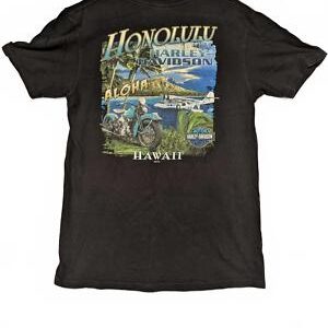 Harley-Davidson Honolulu Hawaii Aloha Tee - Vintage Black 2010 Large