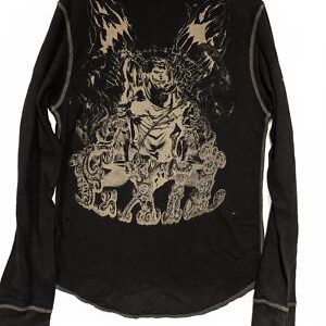 Buffalo David Bitton Men's Long Sleeve Graphic Tee -  XL 100% Cotton