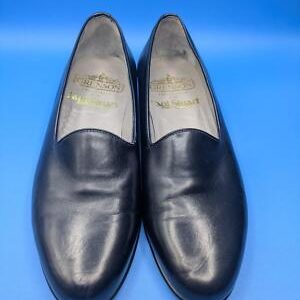 PAUL STUART x GRENSON Size 7.5 Black Leather Loafers Womens