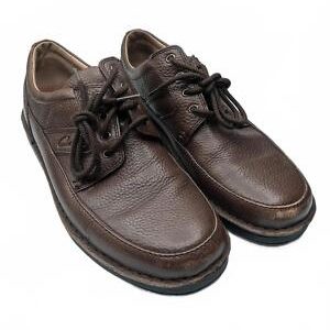 Clarks Brown Casual Leather Shoes Mens Size 10.5