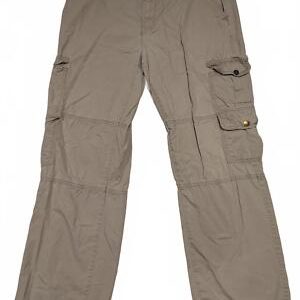 Calvin Klein Cargo Pants Mens 36 37x31 Utility Baggy Tan Khaki Cinch Outdoors