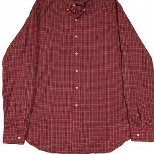 Polo Ralph Lauren Red Checkered Classic Fit Button-Up Shirt Christmas Mens XL