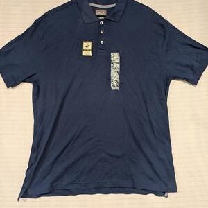Beverly Hills Polo Club Heritage Polo Shirt Modern Fit Men XL Navy Cotton