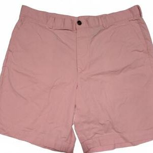 Brooks Brothers 346 Chino Shorts Pink Cotton Casual Flat Front Men's 40
