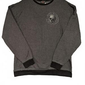 Harley Davidson H-D Skull Graphic Sweatshirt Tramontin Ride Free Mens Medium