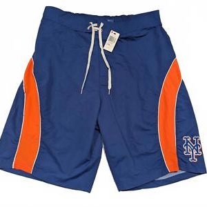 New York Mets Swim Trunks - Blue & Orange Vintage Genuine Merchandise XXL G-III