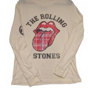 The Rolling Stones Long Sleeve T-Shirt - Iconic Logo Design Womens Large