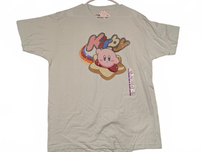 Kirby Graphic T Shirt Blue Short Sleeve Cotton Nintendo XL Mens Licensed