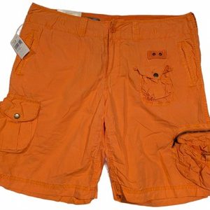 Polo Ralph Lauren Beta Orange Cargo Shorts Utility Pockets Mens 38 NWT 40x10
