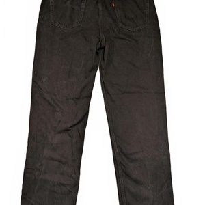 Levis 550 Black Relaxed Fit WaterLess Denim Jeans Mens 42x36