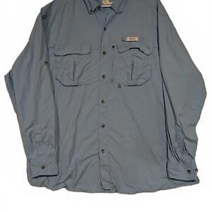 Guide Series Vented Fishing Shirt Light Blue Mens Size XXL Long Sleeve