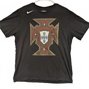 Nike Portugal Graphic Tee Black Soccer Heritage Logo Mens Size XL