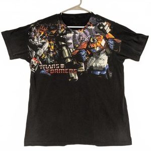 Hasbro Transformers G1 Autobots Vs Decepticons Graphic T-Shirt Mens Large