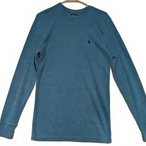 Volcom Long Sleeve Tee - Stylish Comfort Mens Large Blue