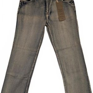Machine M8402MR Body Blast Mid Rise Bootcut Distressed Jeans Mens 38x32
