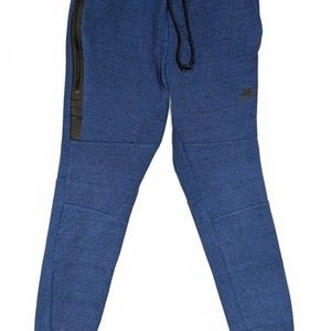 Nike Tech Fleece Blue Jogger Pants Zip Pocket Tapered Fit Mens Medium 30x28