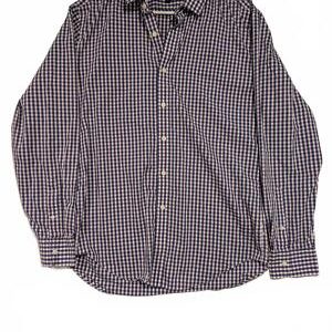 J.Crew Performance Slim Fit Shirt Blue Red Plaid Long Sleeve Men’s L