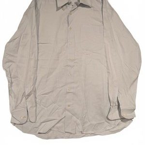 Peter Millar Dress Shirt Blue Micro Gingham Button Down XL Mens Long Sleeve