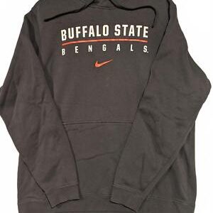 Nike Buffalo State Bengals Hoodie Dark Gray Sweatshirt Mens XL