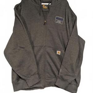 Carhartt Rain Defender Gray Zip-Up Hoodie - Butler Logo Original Fit 3XL NWT