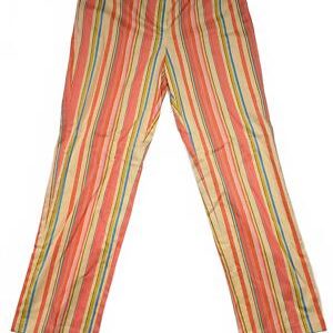 Willi Smith Stretch Vibrant Striped Pants Summer Size 12 33x30