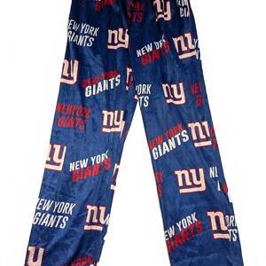 New York Giants NY Sleep Pants - Cozy NFL Lounge Pajamas Mens Large Polyester