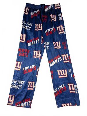 New York Giants NY Sleep Pants - Cozy NFL Lounge Pajamas Mens Large Polyester