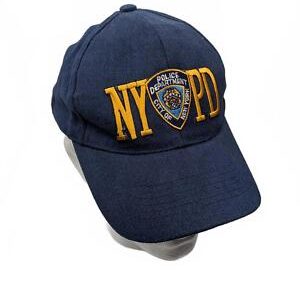 NYPD Navy Blue Cap with Embroidery 100% Acrylic OSFA Strapback