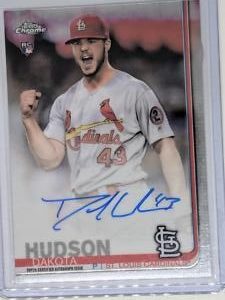 Dakota Hudson 2018 Topps Chrome Autographed Rookie Card - St. Louis Cardinals