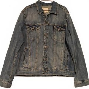 Aeropostale Light Wash Denim Jacket Womens XL 25x28 99% Cotton Spandex