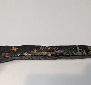 Vintage Hand painted Railroad Spike Chatfield Ohio OH