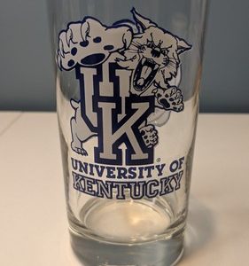 Collector's Glass University of Kentucky with Double Kwik logo