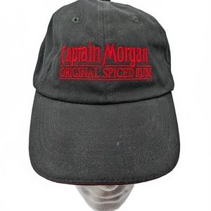 Captain Morgan Original Spiced Rum Baseball Cap Corduroy Black Red