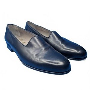 PAUL STUART x GRENSON Size 7.5 Black Leather Loafers Mens
