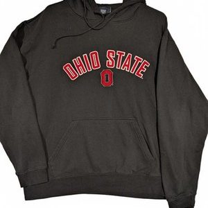 Ohio State Buckeyes Arch Logo Black Pullover Hoodie Sweatshirt Mens XL