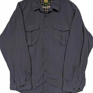 Cabelas Outdoor Gear Nylon Flannel Lined Long Sleeve Button Shirt Mens XLT