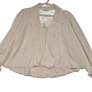 Vintage Christian Dior Neiman Marcus Women’s Off White Cardigan Sweater Sz Small