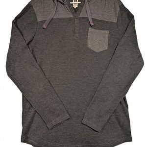 Howe No 66 Striped Lightweight Hoodie Pullover Pocket Mens XL