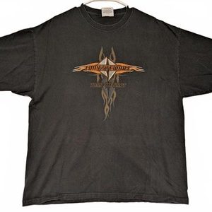 Chase Authentics Tony Stewart Graphic Racing T-Shirt Nascar Flames Mens Large