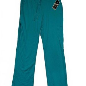 Karen Scott Teal Cotton Spandex Casual Lounge Pants Womens Petite PP 26x29