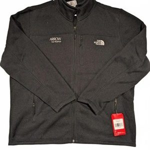 The North Face Sweater Fleece Gordon Lyons Full Zip Jacket Black Hthr Mens XXL
