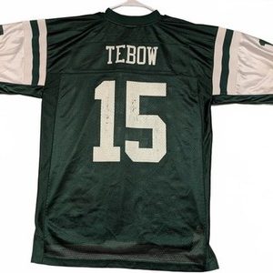 Reebok NFL New York Jets Tim Tebow #15 Football Jersey Green White