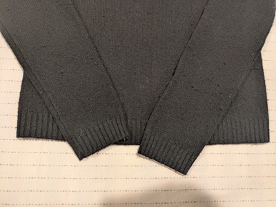 Ralph Lauren Womens Small Black 100% Lambswool Sweater RLL Logo - Image 6