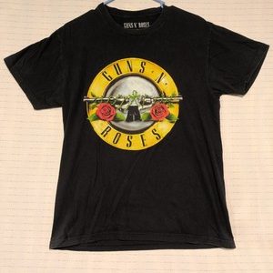 Guns N Roses Band Tee Slt Shirt Black Classic Rock Medium