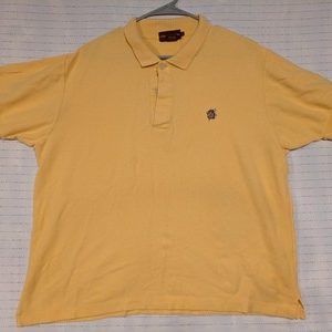 Polo Ralph Lauren Chaps Mens Polo Shirt Yellow Horse Logo Vintage Large