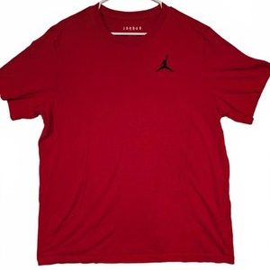 Jordan Jumpman Classic Red Short Sleeve Crewneck T-Shirt Mens XL