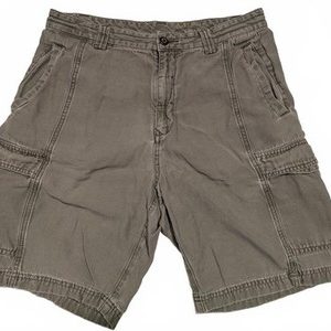Tommy Bahama Relax Cargo Shorts Gray Casual Pockets Mens 32 32x9
