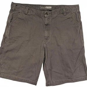 Carhartt Relaxed Fit Canvas Work Utility Shorts Gray Pockets Mens 40 40x10